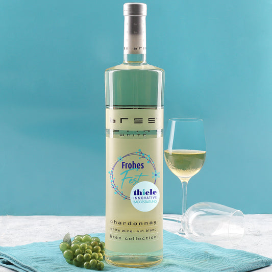 1,5l Bree Weinflasche zu Weihnachten mit Firmenlogo