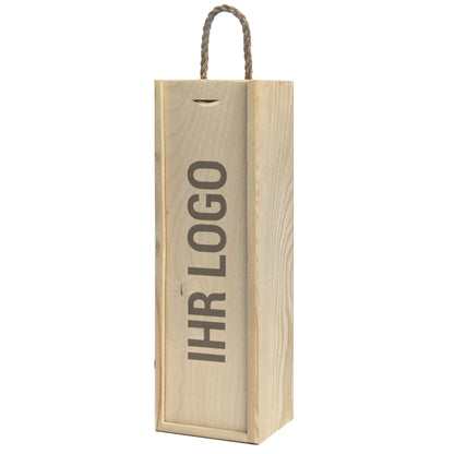 Bedruckte Flaschenverpackung aus Holz mit Ihrem Firmenlogo