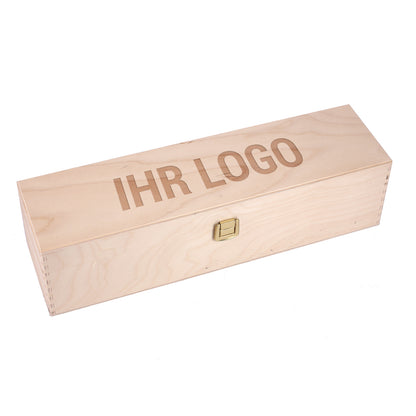 Flaschenverpackung inkl. Gravur des Logos