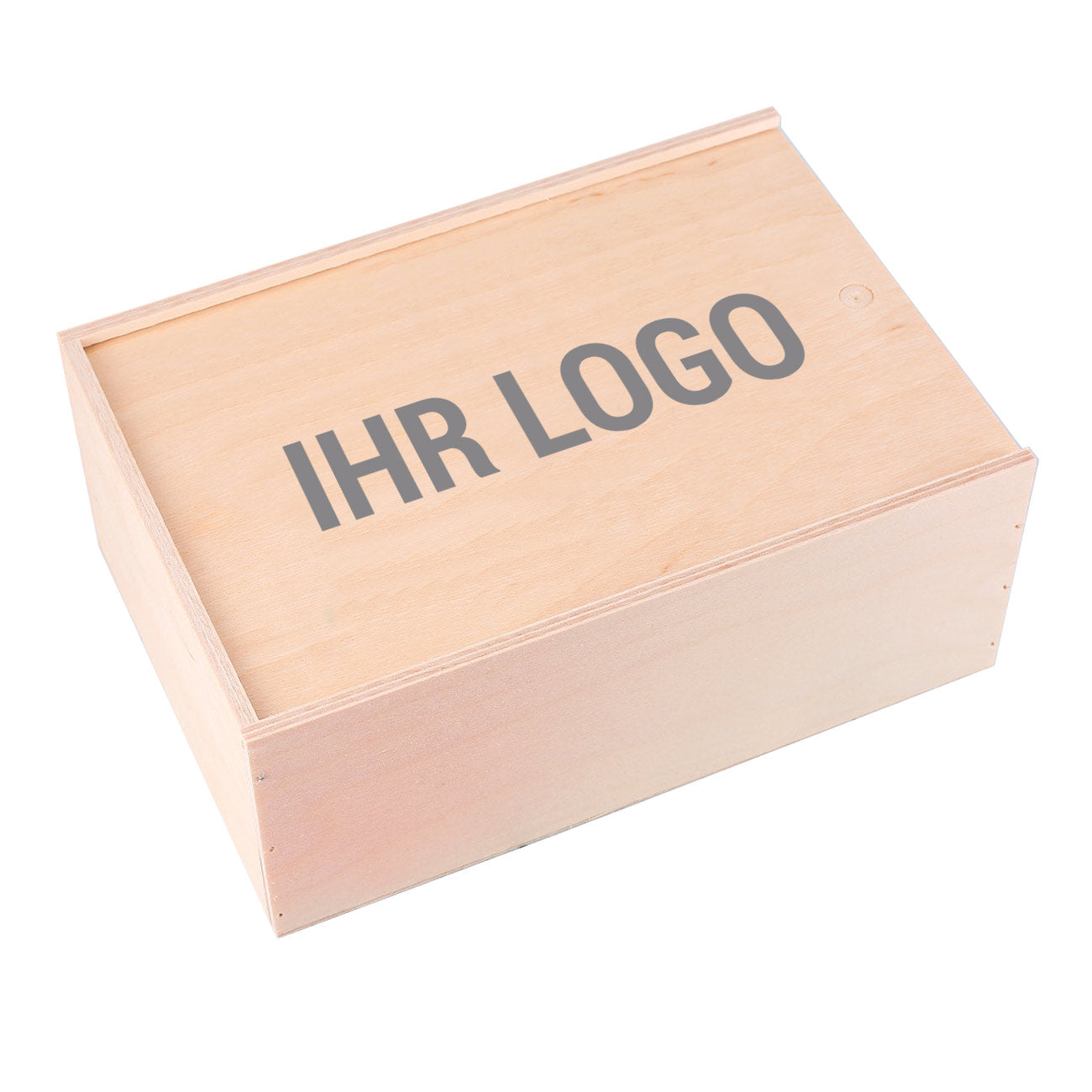 Holzbox mit Schiebedeckel und Ihrem Logo bedruckt