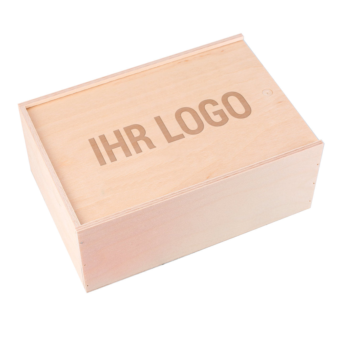 Holzbox mit Schiebedeckel und Gravur