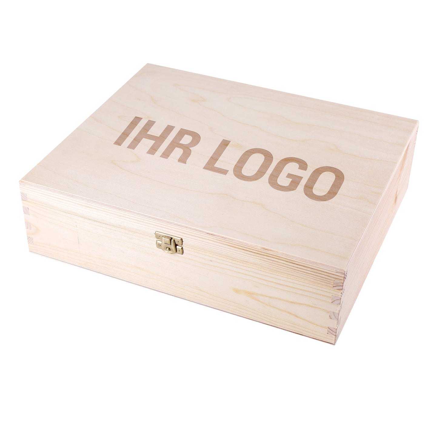 Gravierte XL Holzbox mit Ihrem Firmenlogo