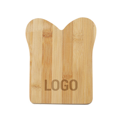 Bambusbrettchen in Toastform inkl. Gravur des Logos