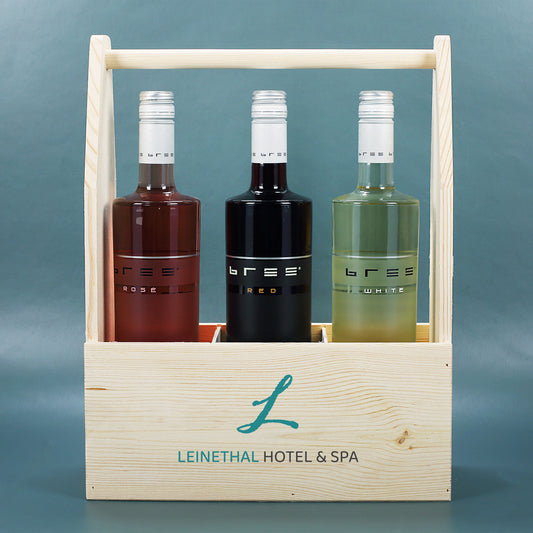 Flaschenträger mit Firmenlogo bedruckt