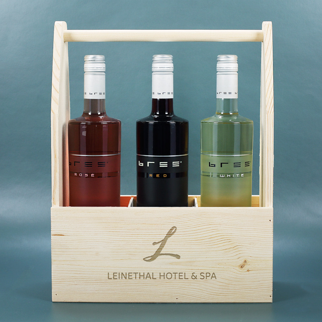 Flaschenträger - Wunschlogo graviert