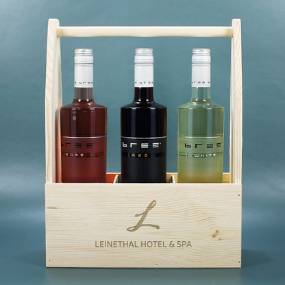 Flaschenträger - Wunschlogo graviert