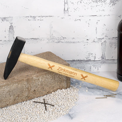 Hammer mit Firmenlogo graviert
