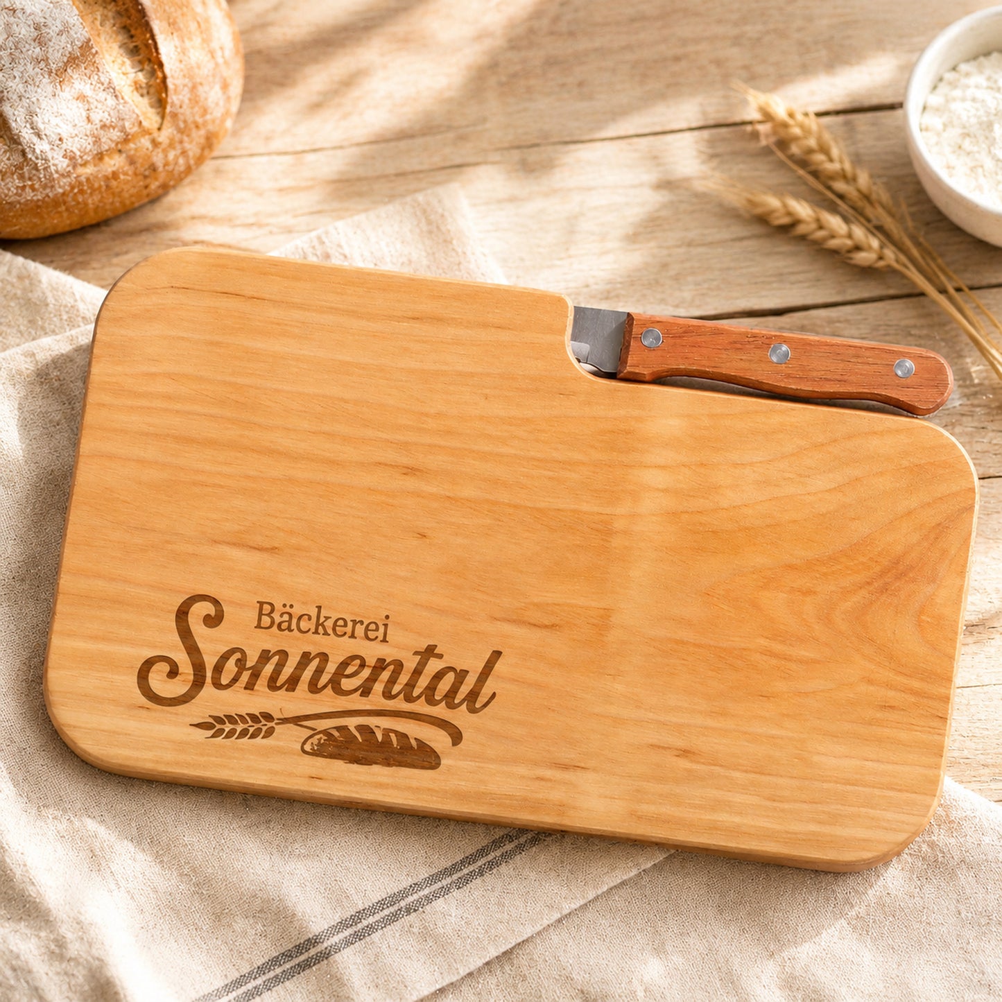 Holzbrettchen mit Gravur