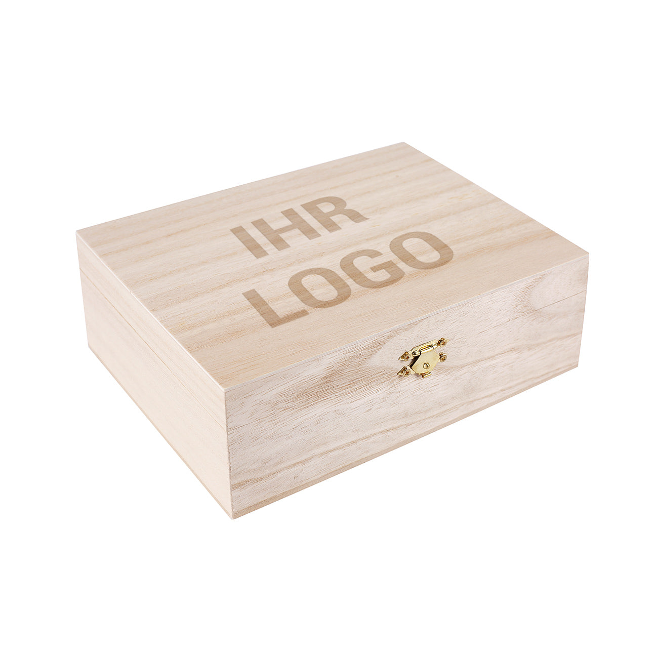 Gravierte Teebox in drei versch. Größen mit Firmenlogo