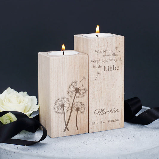 Gedenklicht Holz