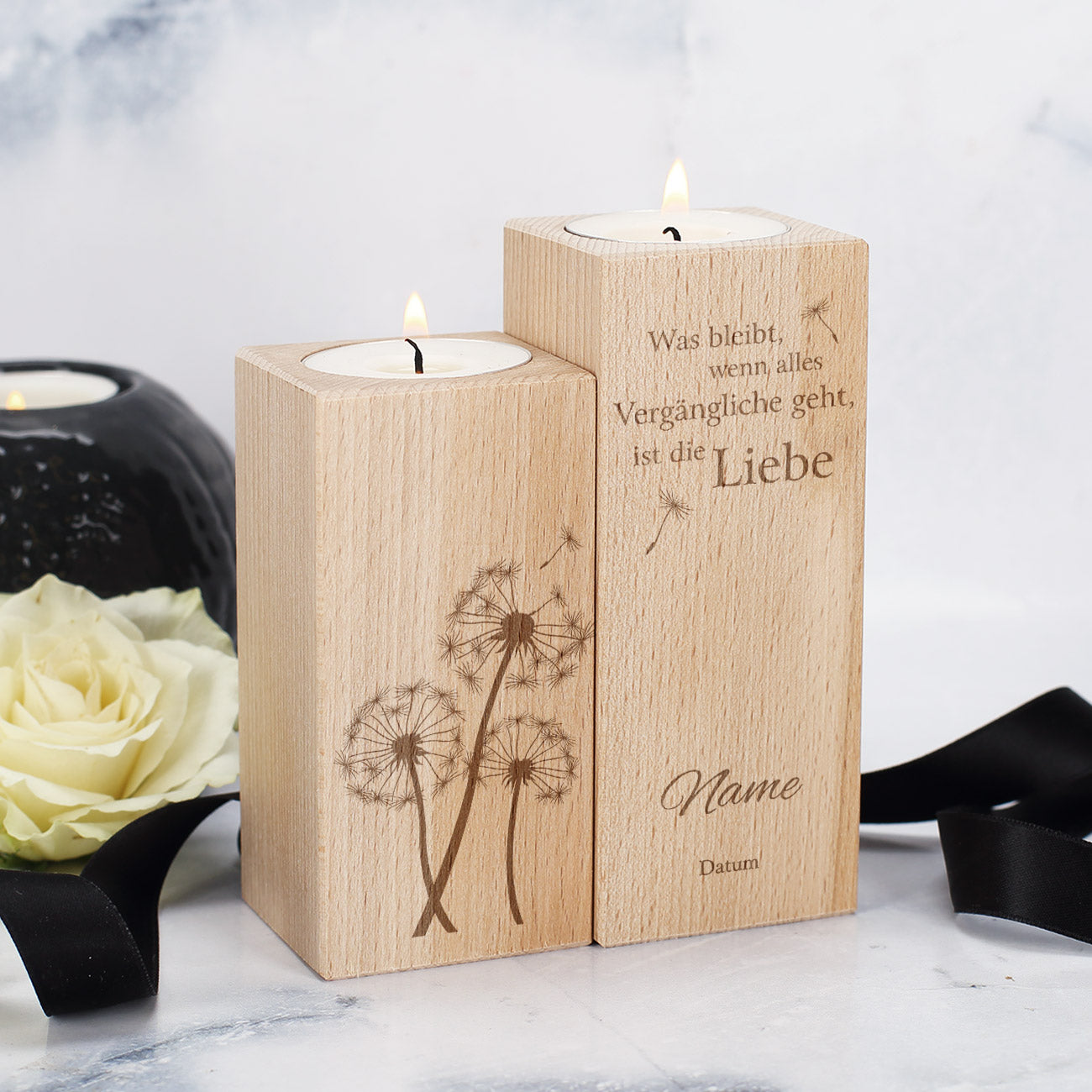 Trauergeschenk Teelichthalter