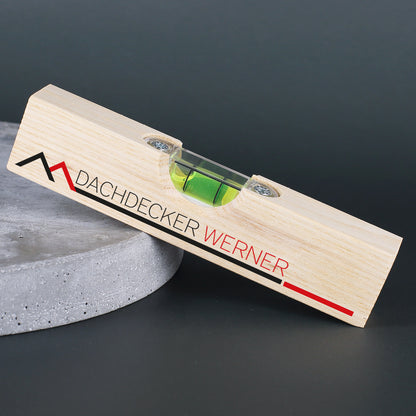 Bedruckte Mini Wasserwaage aus Holz