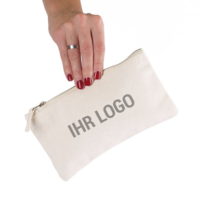 Beautycase, natur inkl. Druck des Logos in zwei versch. Größen