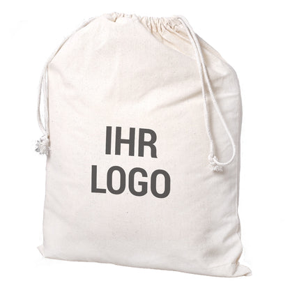 Großer Zuziehbeutel mit Logo bedruckt