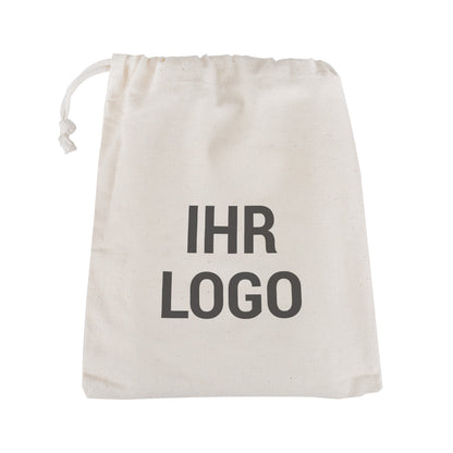 Kleiner Zuziehbeutel mit Logo bedruckt