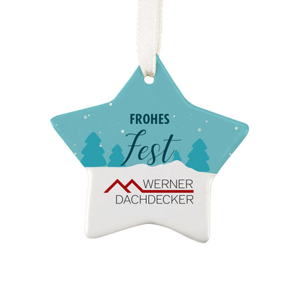 Baumschmuck Weihnachten Firmenlogo Beispiel