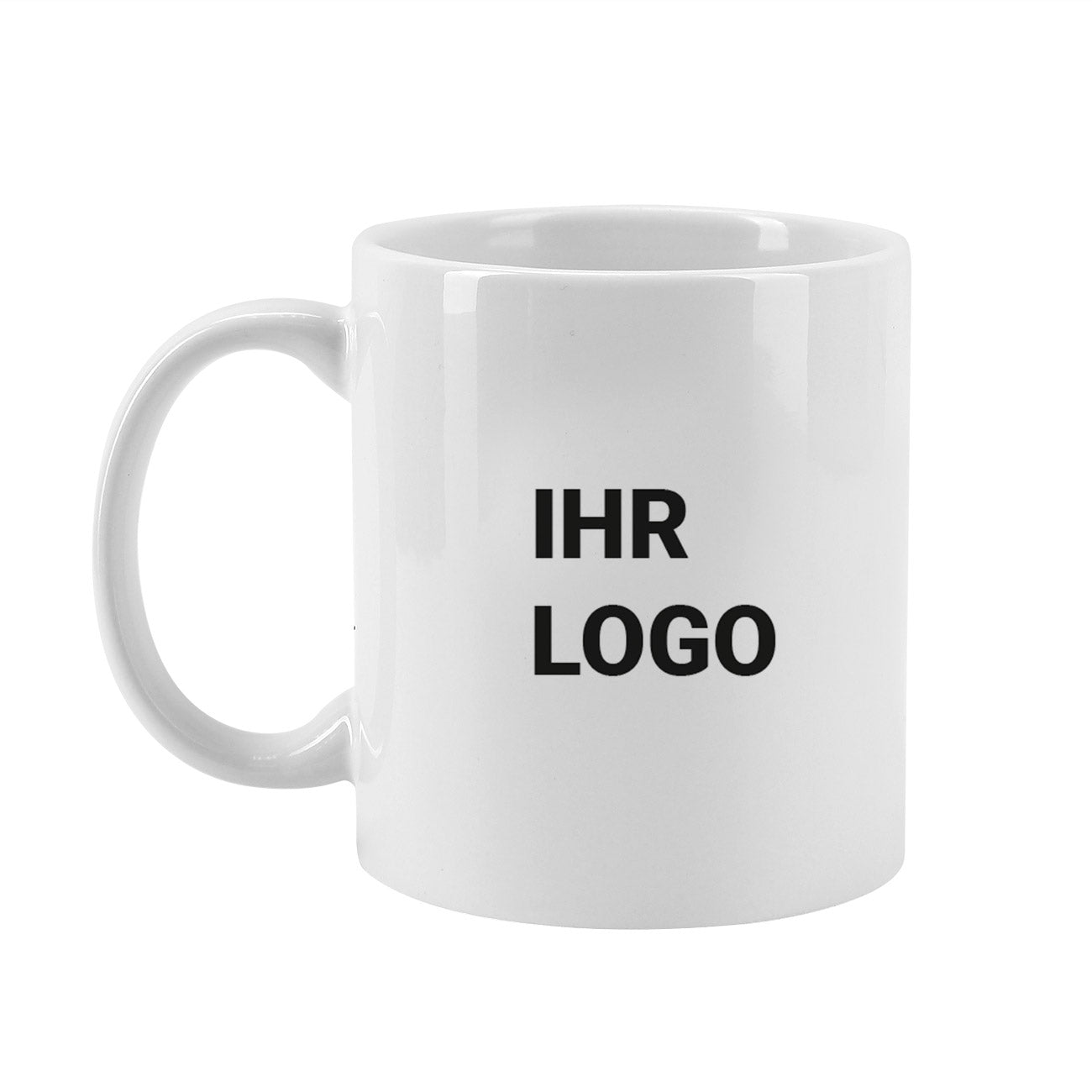 Tasse mit Logo bedruckt – Weiße Werbetasse (300 ml)
