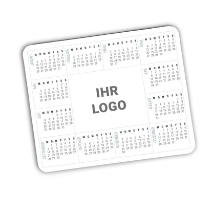 Mousepad mit Kalender und Logo