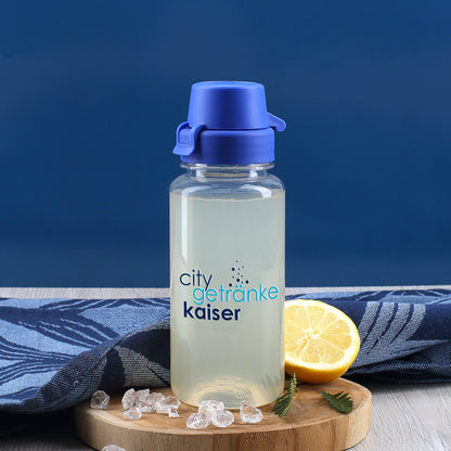 Bedruckte Trinkflasche mit Logo in zwei Größen