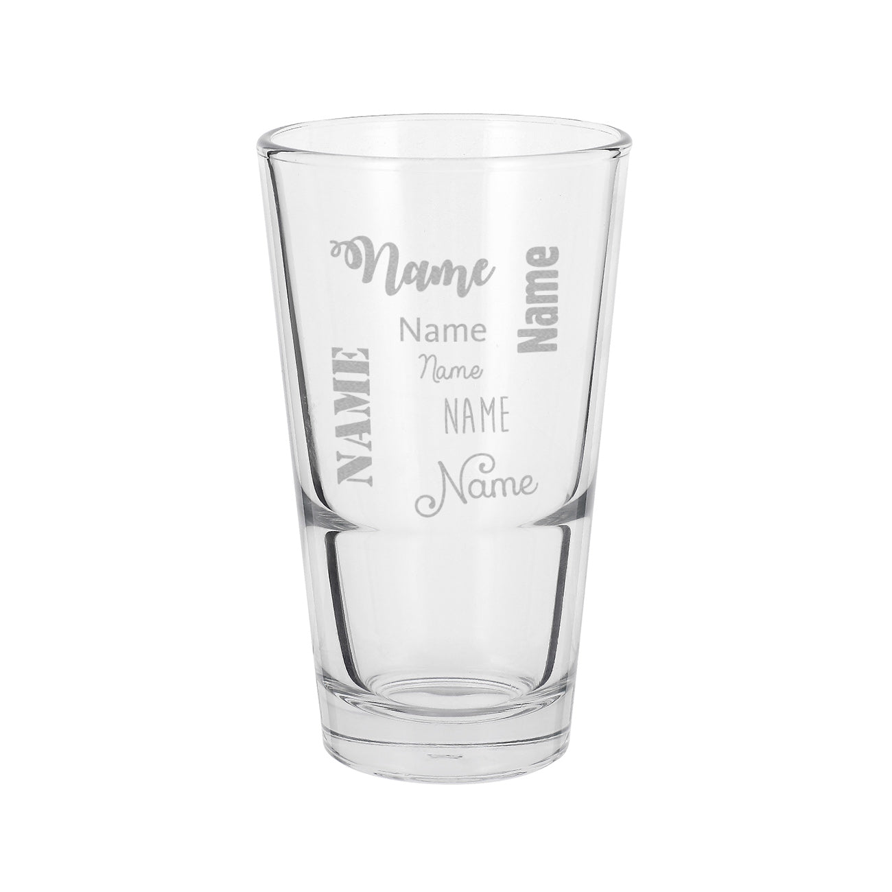 Leonardo Trinkglas mit Name graviert