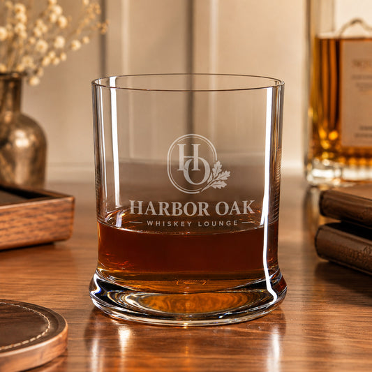 Leonardo Whiskyglas mit Logo