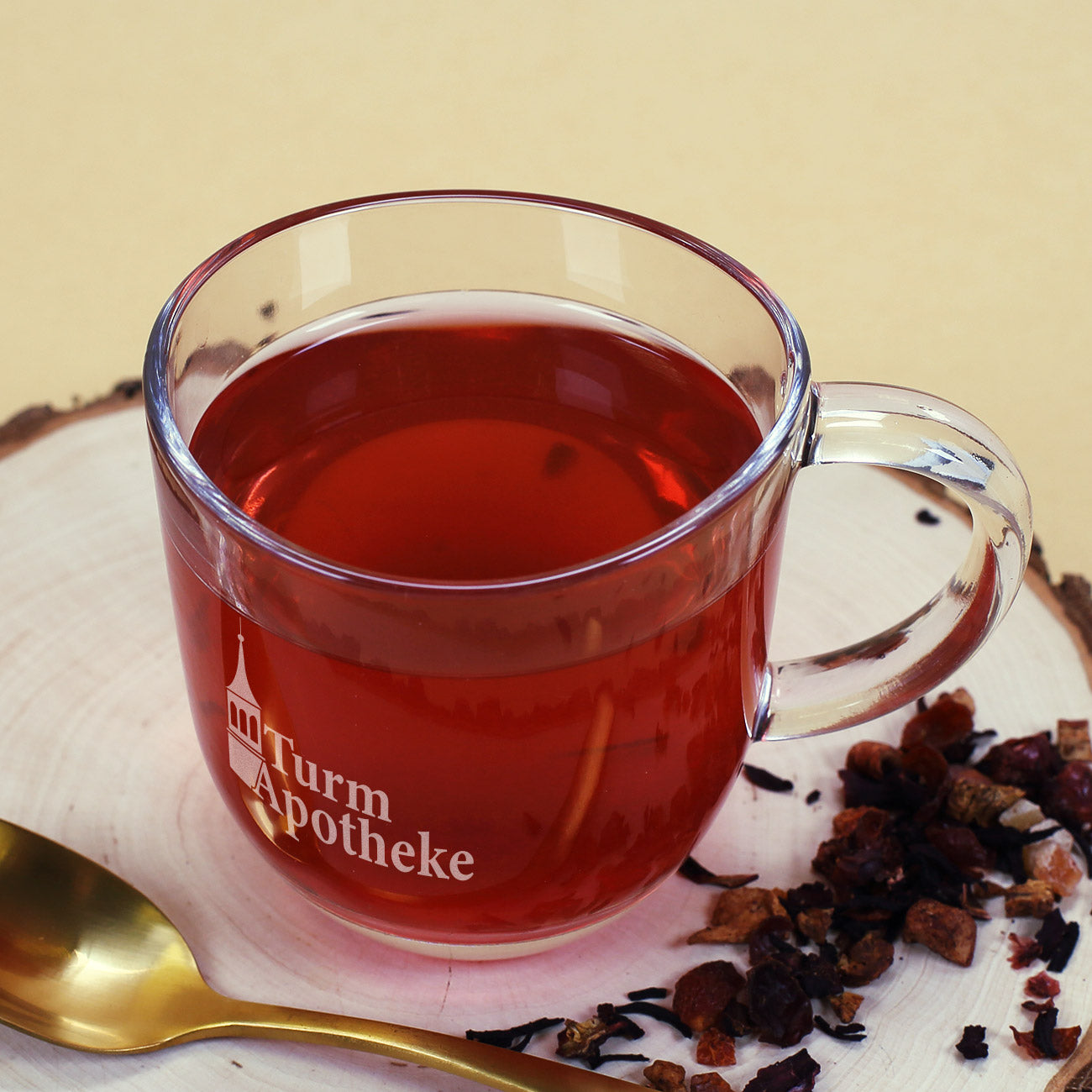 Leonardo Teeglas inkl. Gravur des Logos