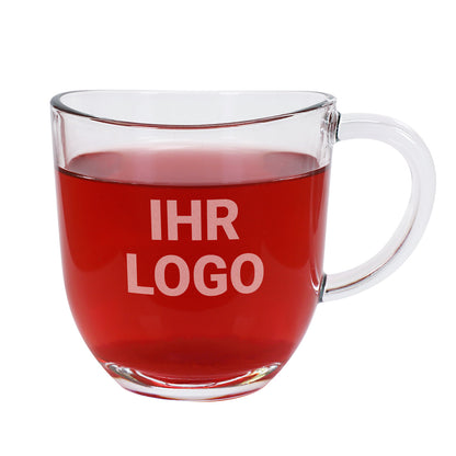 Leonardo Teeglas inkl. Gravur des Logos