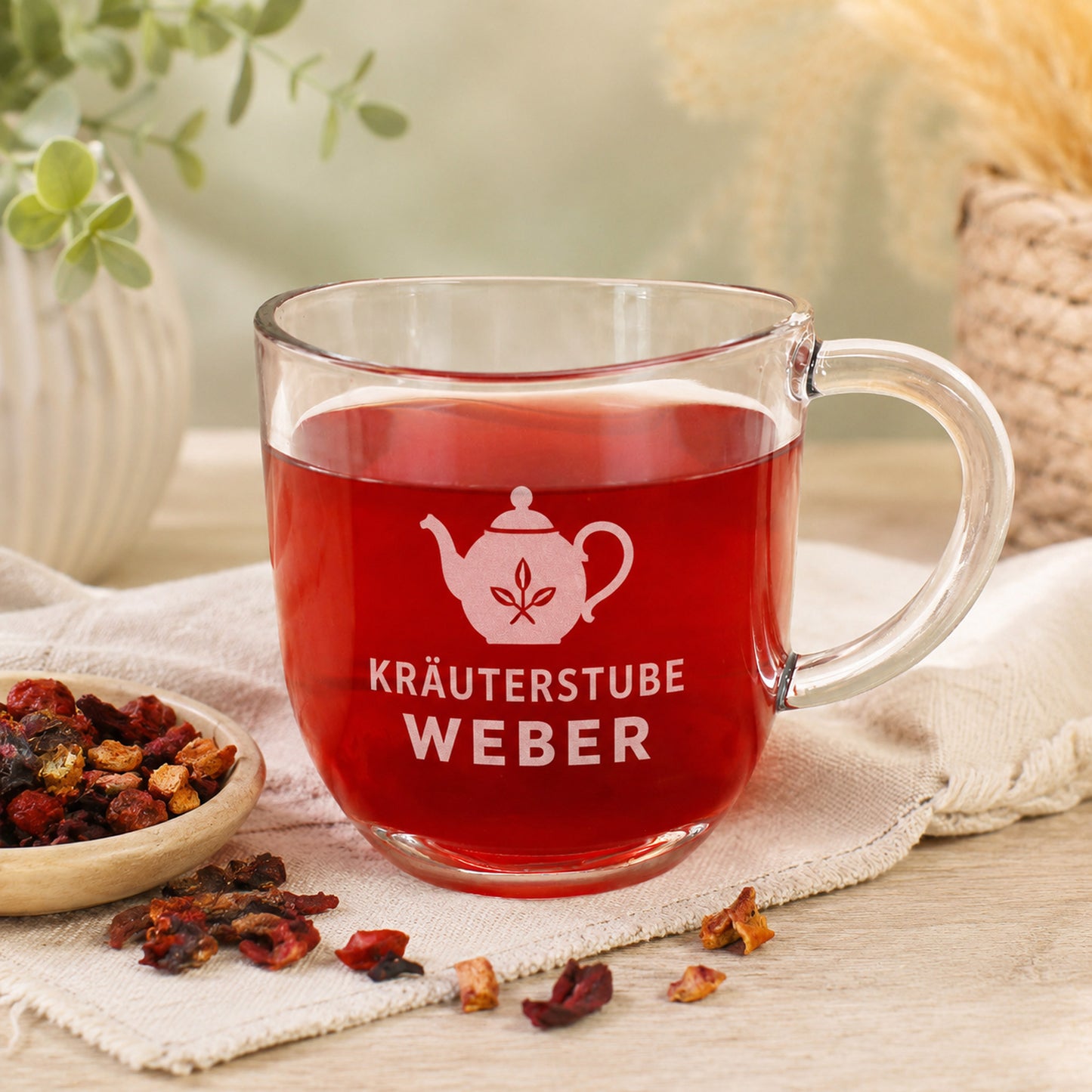 Teeglas mit Gravur