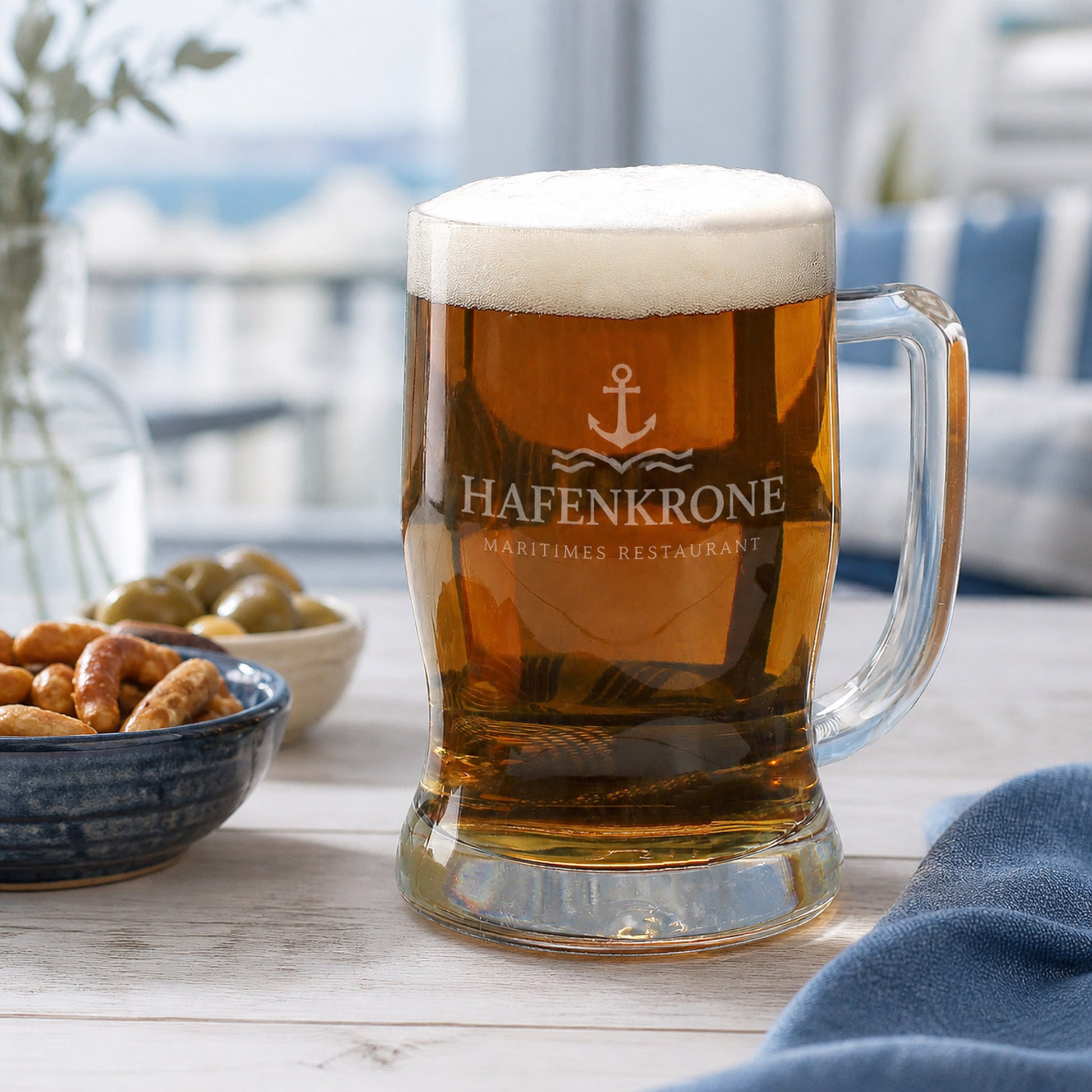 Bierglas mit Logo graviert