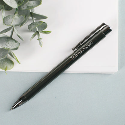 Kugelschreiber mit Namensgravur in rosa oder grau