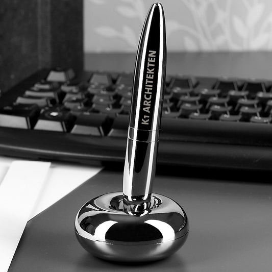 Kugelschreiber mit Magnethalter graviert mit Firmenlogo oder Name