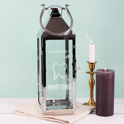 Laterne mit Logo bedruckt oder graviert