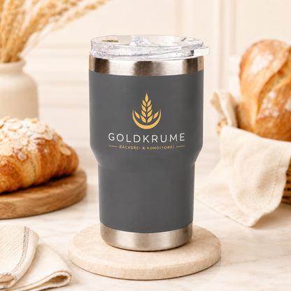 Personalisierter Thermobecher mit Firmenlogo