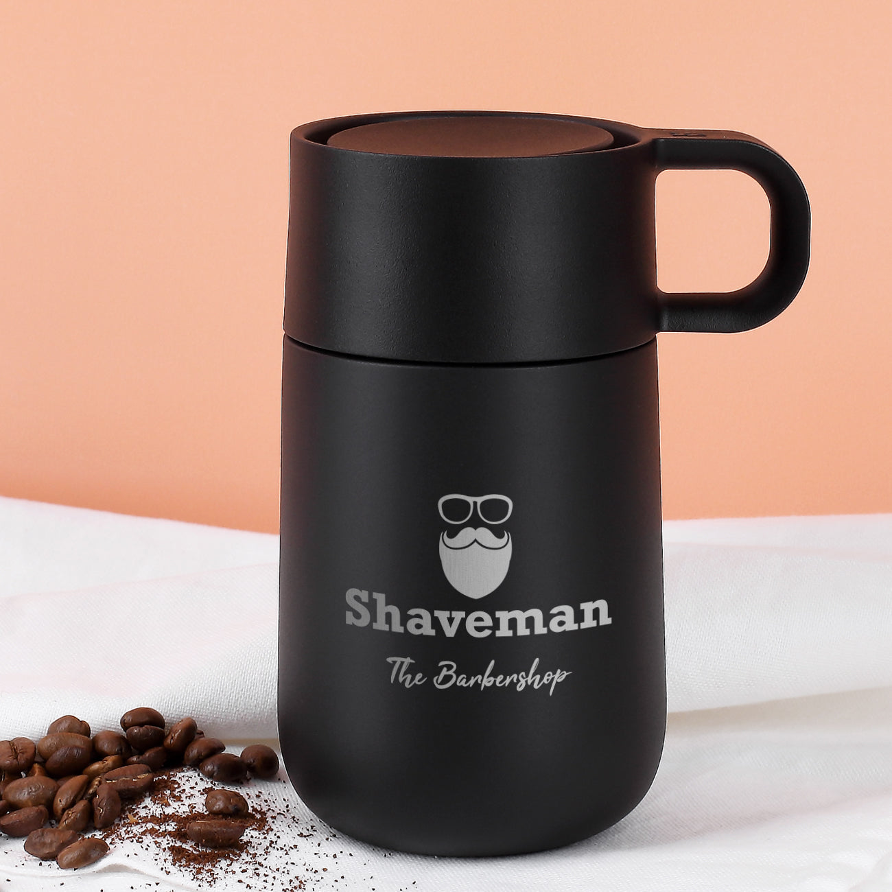 WMF Thermobecher mit Firmenlogo graviert