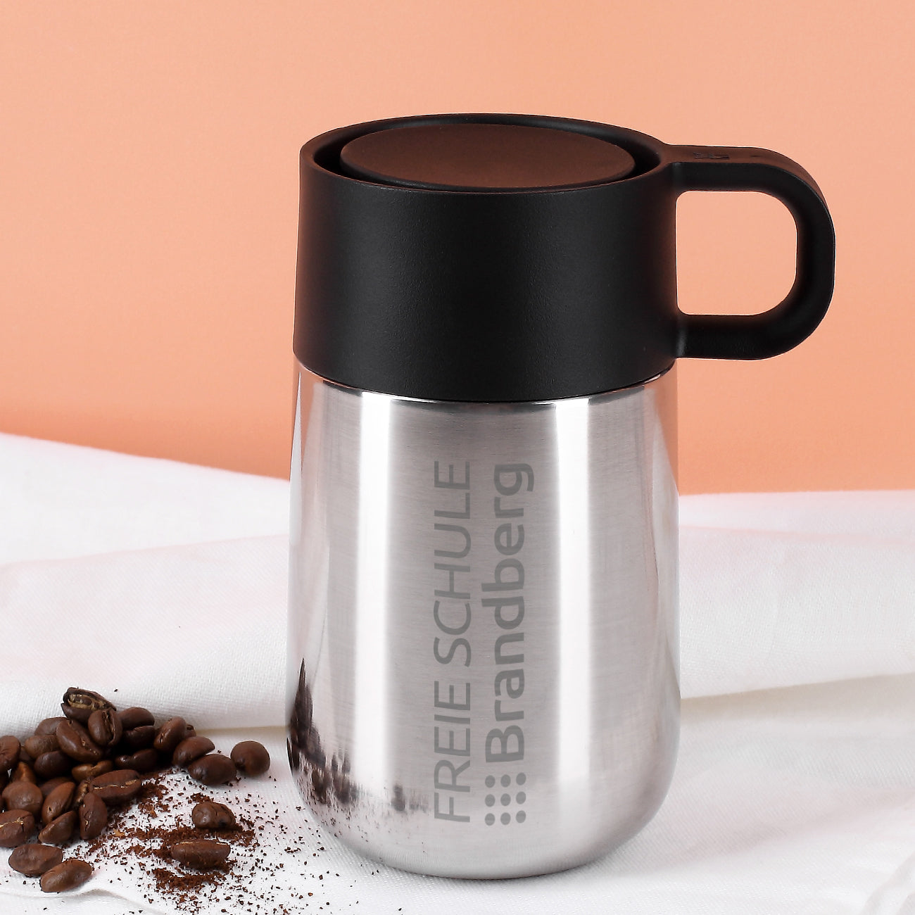 Edelstahl WMF Thermobecher mit Logo