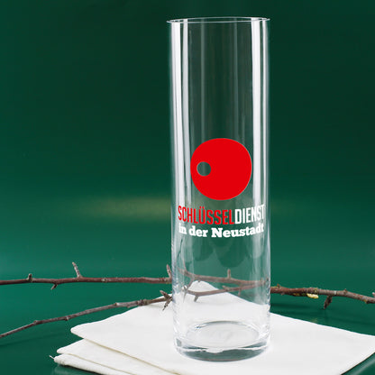 Vase mit Logo bedruckt