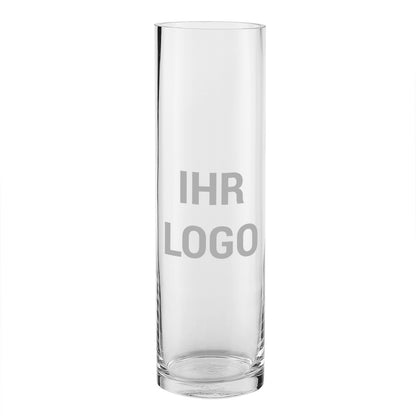 Vase mit Logo bedruckt