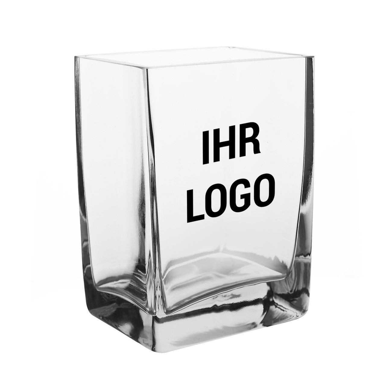 Bedruckte Vase mit Logo