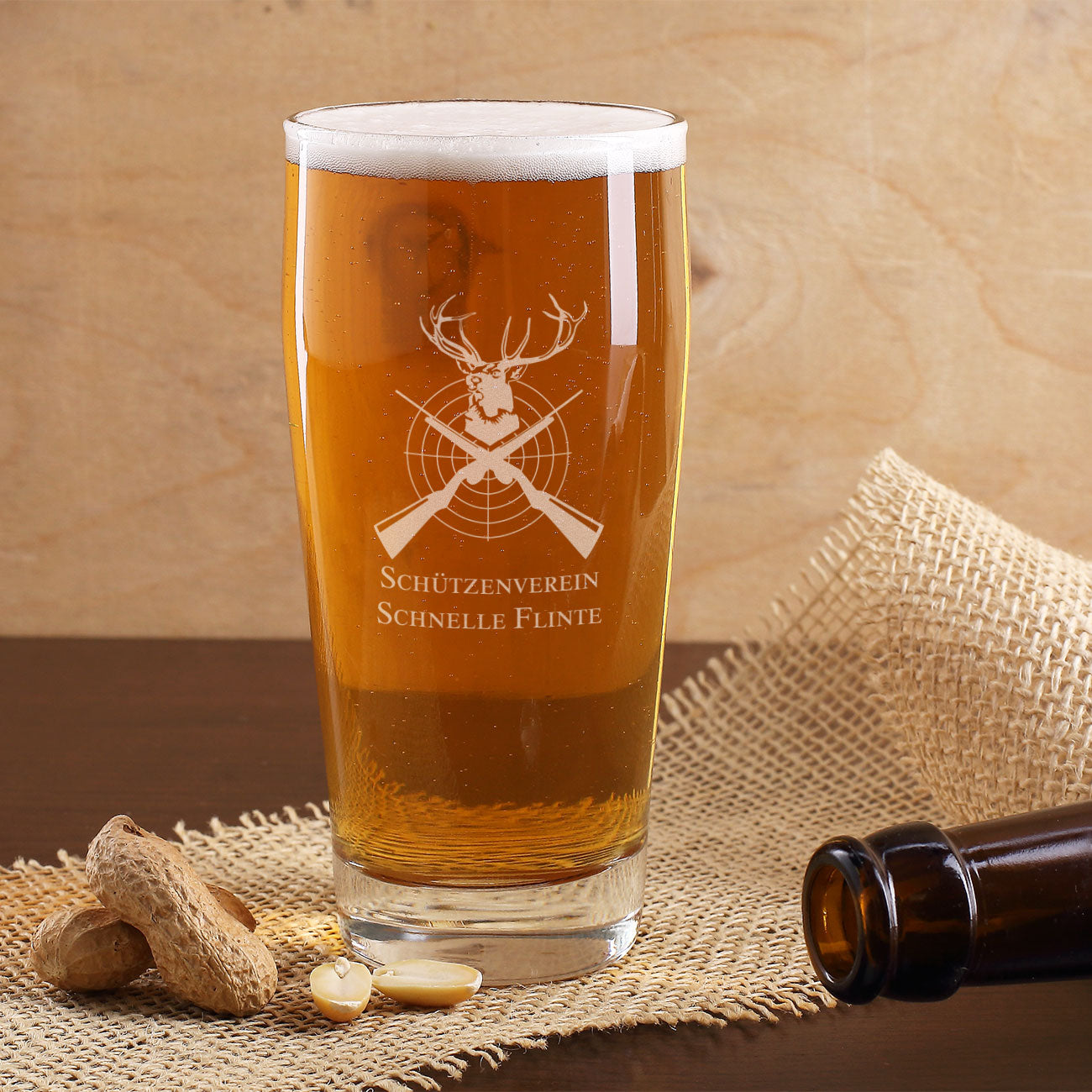 Kirmesglas mit Logogravur