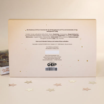 Toffifee Adventskalender „Wichtelwerkstatt“ mit Firmenlogo | gefüllter Adventskalender für Firmen