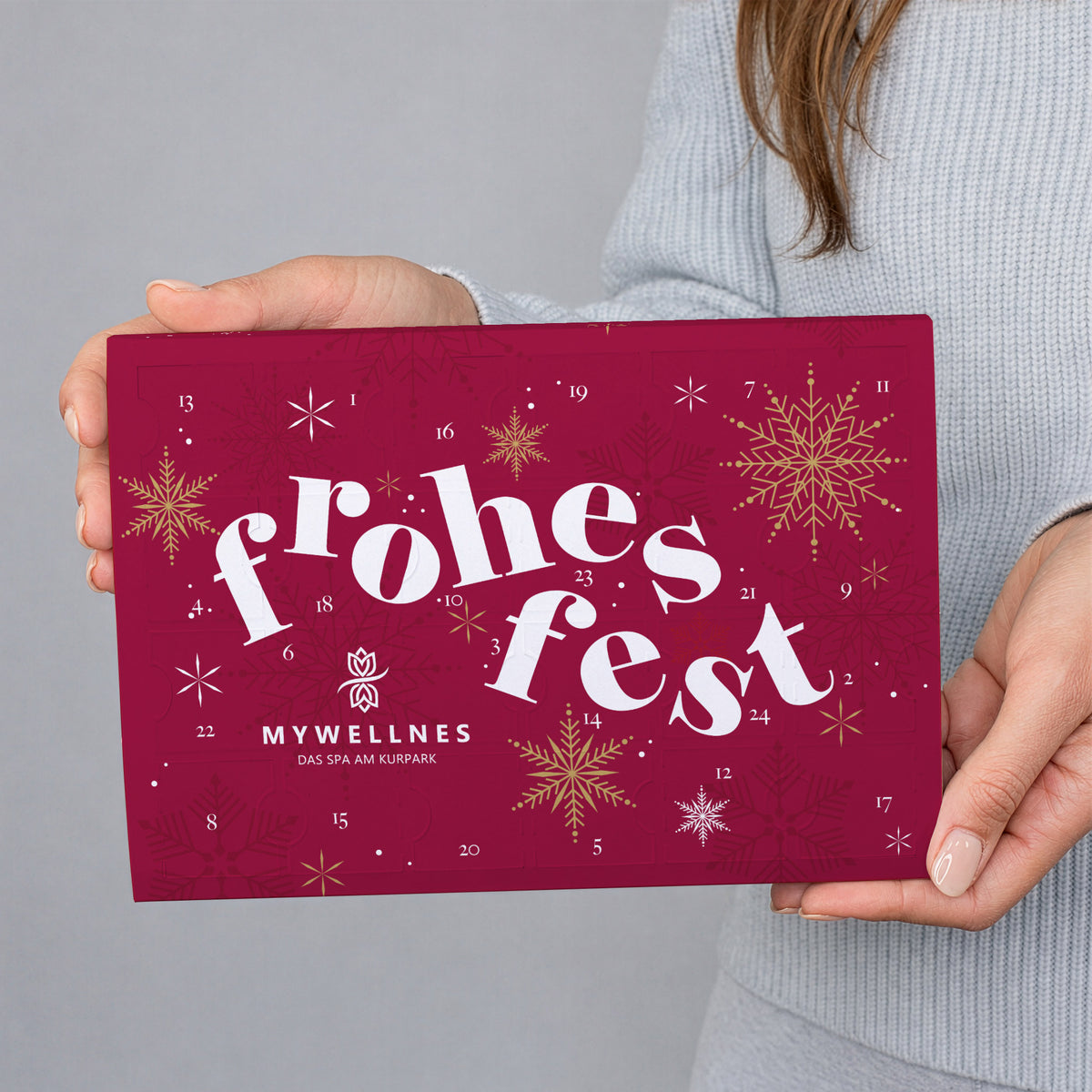 Toffifee Adventskalender mit Logo und Frohes Fest | gefüllter Adventskalender mit Firmenlogo