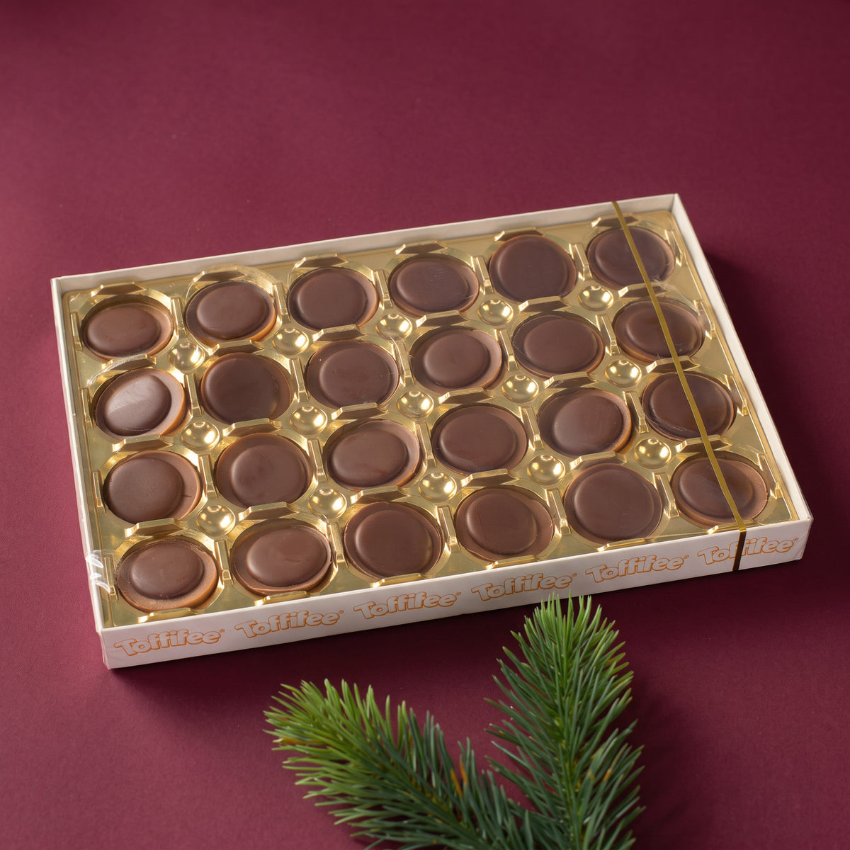 Toffifee Adventskalender mit Logo und Frohes Fest | gefüllter Adventskalender mit Firmenlogo
