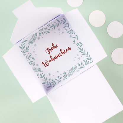 Weihnachtliche Verpackung mit 4 Lindor Pralinen