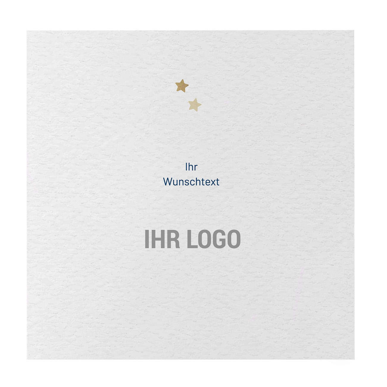 Neujahrsgruß - Klappkarte mit Lindtherz, Logo und Wunschtext