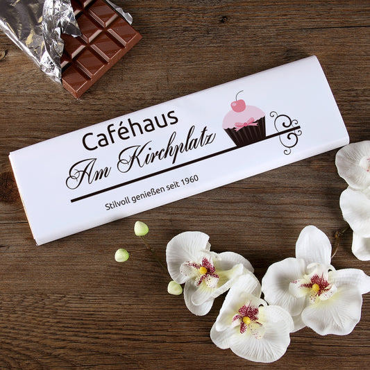 300g Schokolade inkl. Druck des Logos