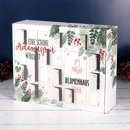 Bedruckter Adventskalender mit individuellen Logo bedruckt
