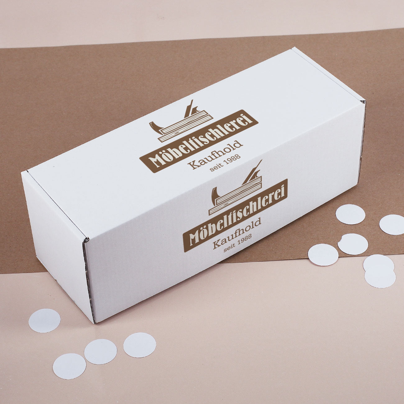 Karton Verpackung mit Logo bedruckt