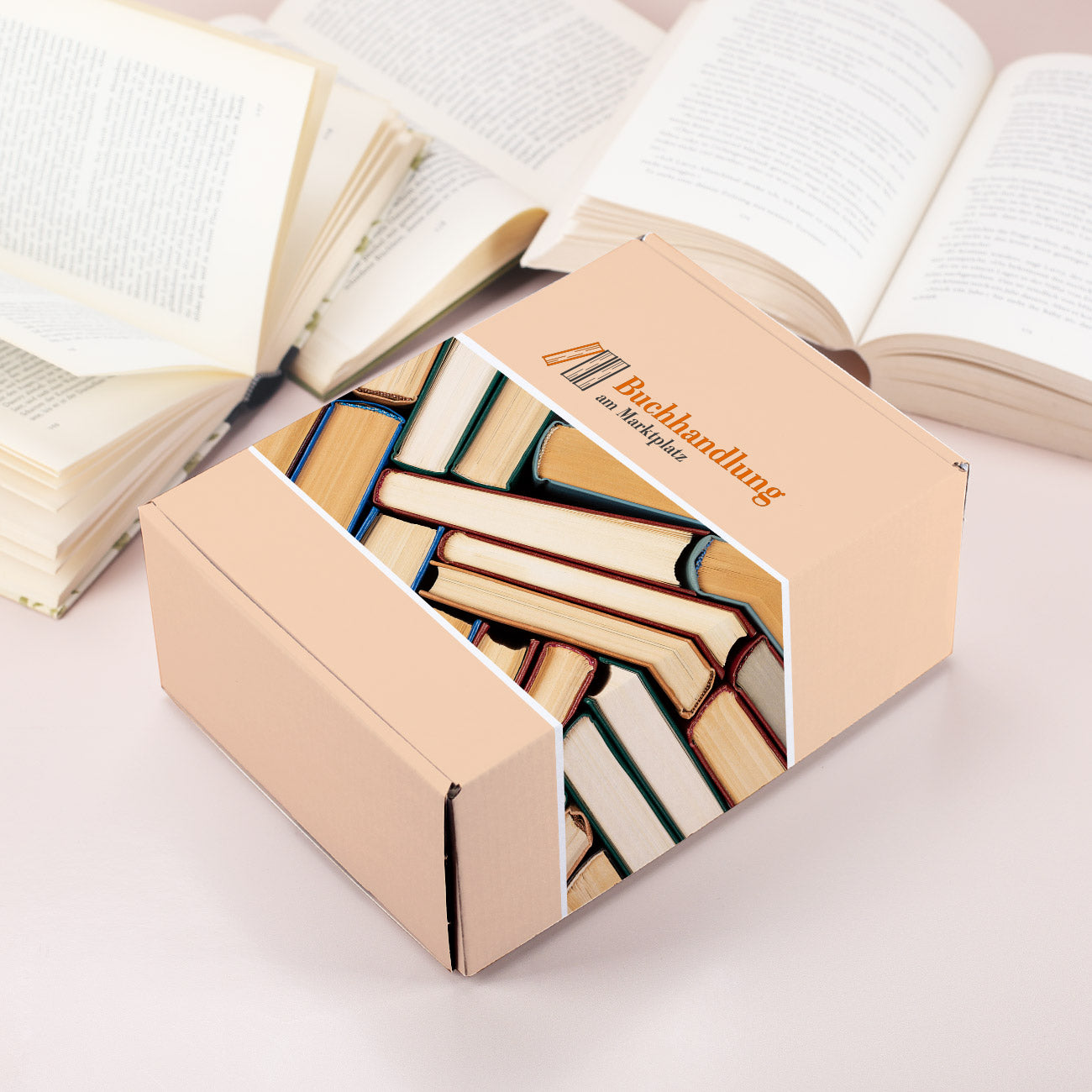 Geschenkbox in Buchgröße mit individuellen Druck