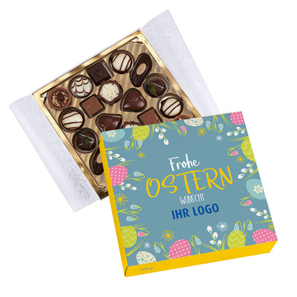 Lindt Pralinen zu Ostern mit Firmenlogo
