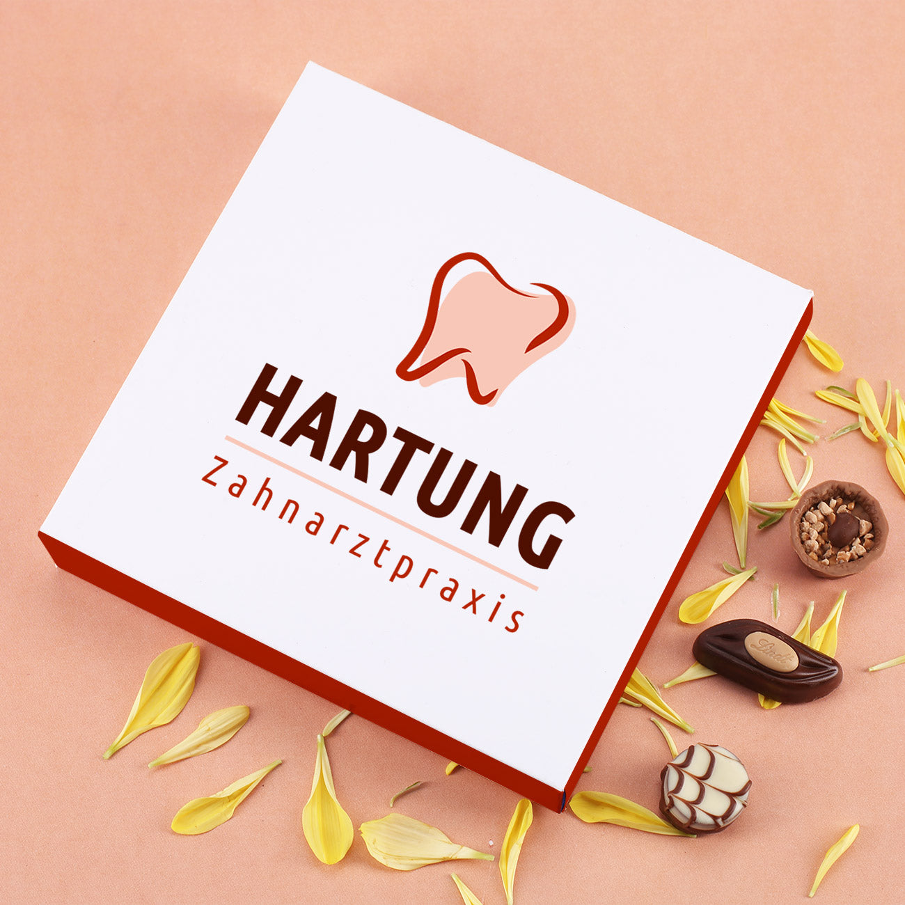 Pralinenschachtel mit Logo